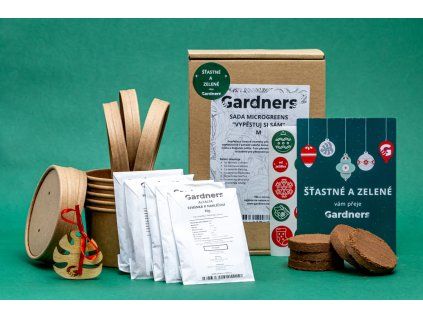 Vánoční dárková sada - Microgreens Gardners "Vypěstuj si sám", M