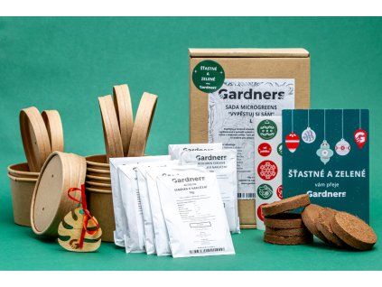 Vánoční dárková sada - Microgreens Gardners "Vypěstuj si sám", L