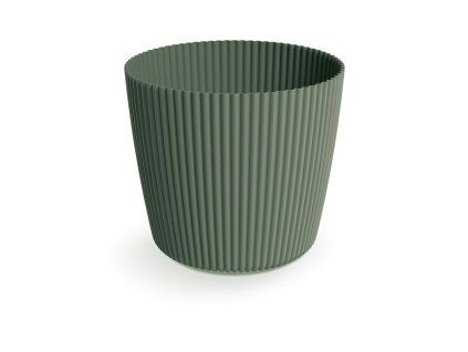 Květináč MILLY ROUND tmavě zelená 12,9 cm
